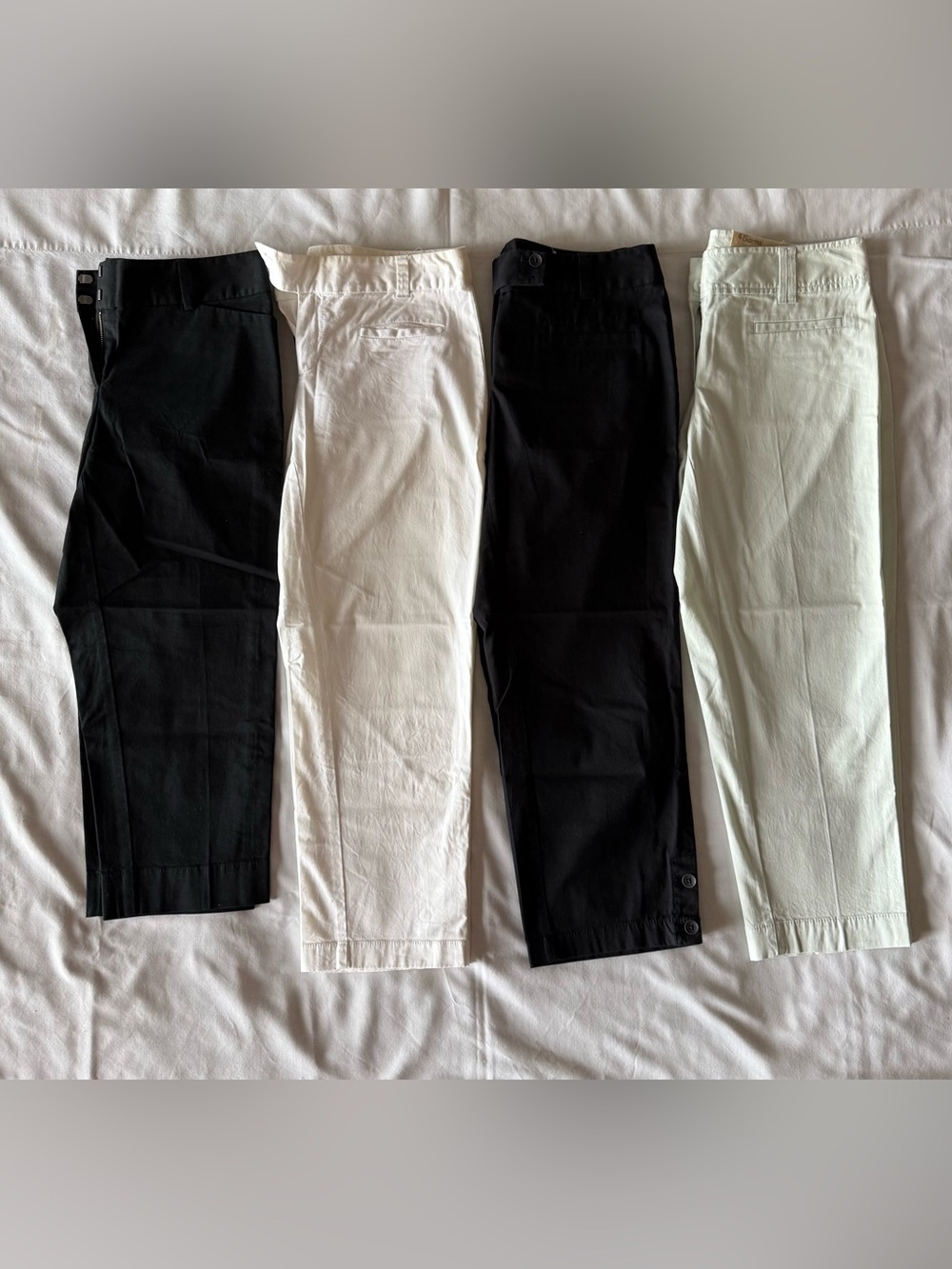 LOFT Julie Curvy Cropped Pants Bundle Set Size 2 & 4 NWT / EUC